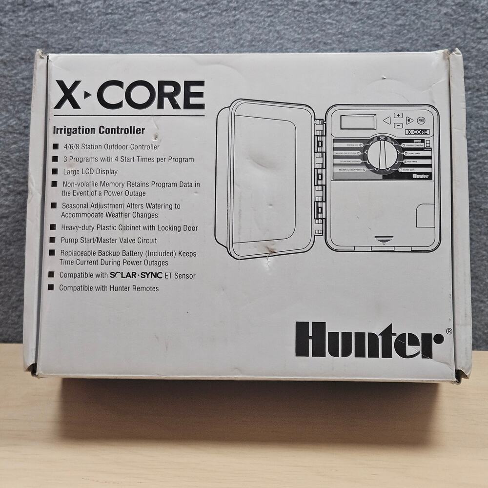 Hunter X-CORE 6 Station Indoor/Outdoor Controller | XC-600 Lawn Irrigation READ